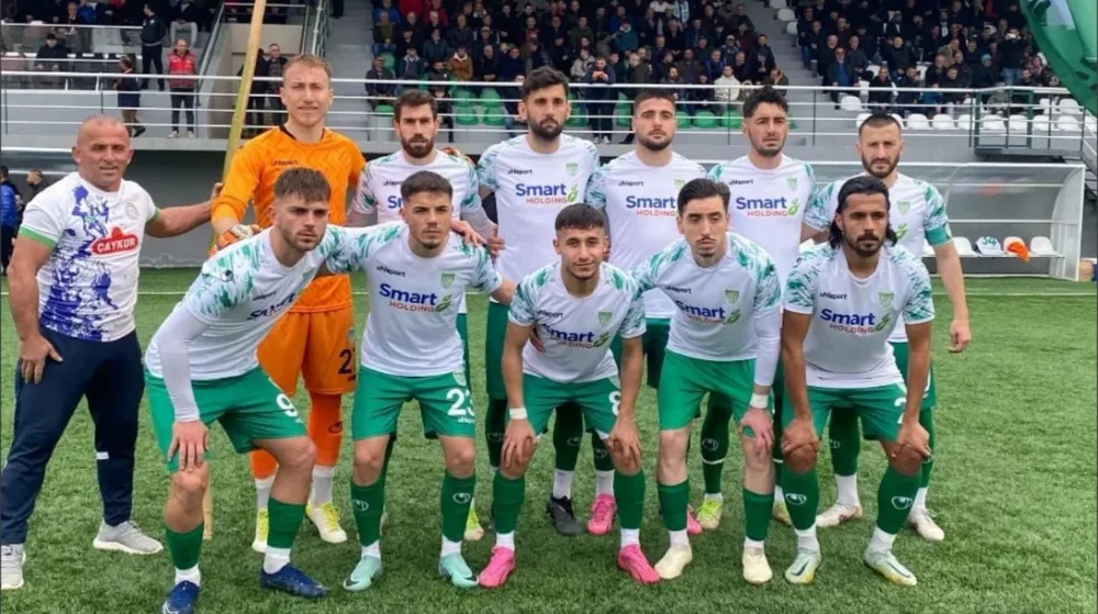 Rize derbisinde gülen taraf Çayelisporumuz