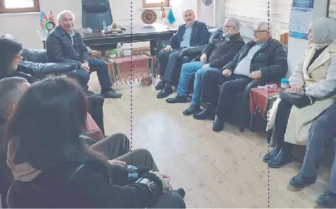 BELEDİYE BAŞKANI RAHMİ METİN TÜRK OCAKLARI ŞUBESİNİ ZİYARET ETTİ